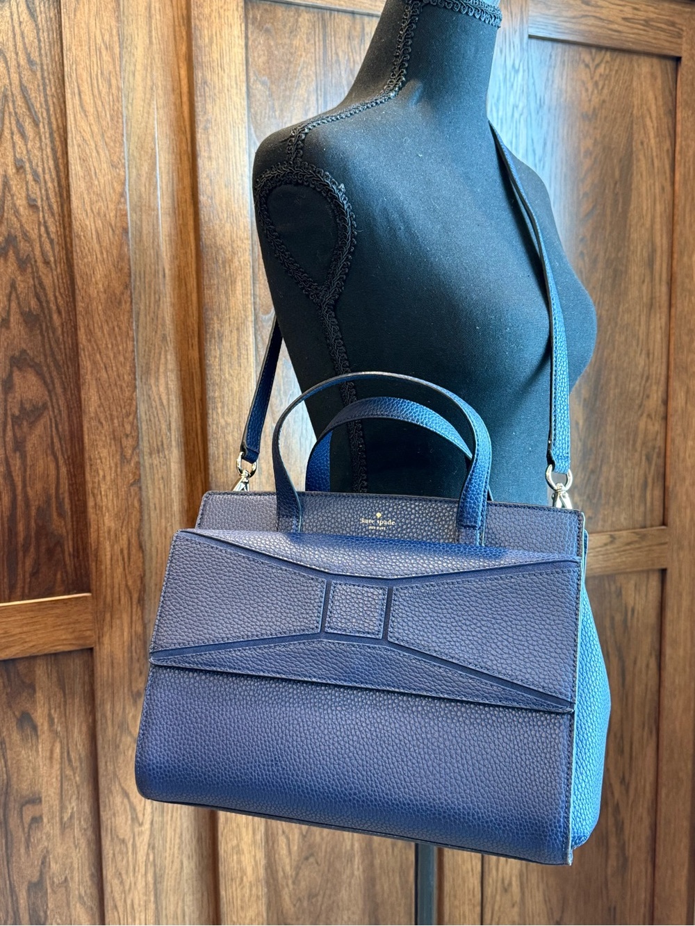 Kate Spade Chantal Bridge Place Handbag – French Navy (NWT)